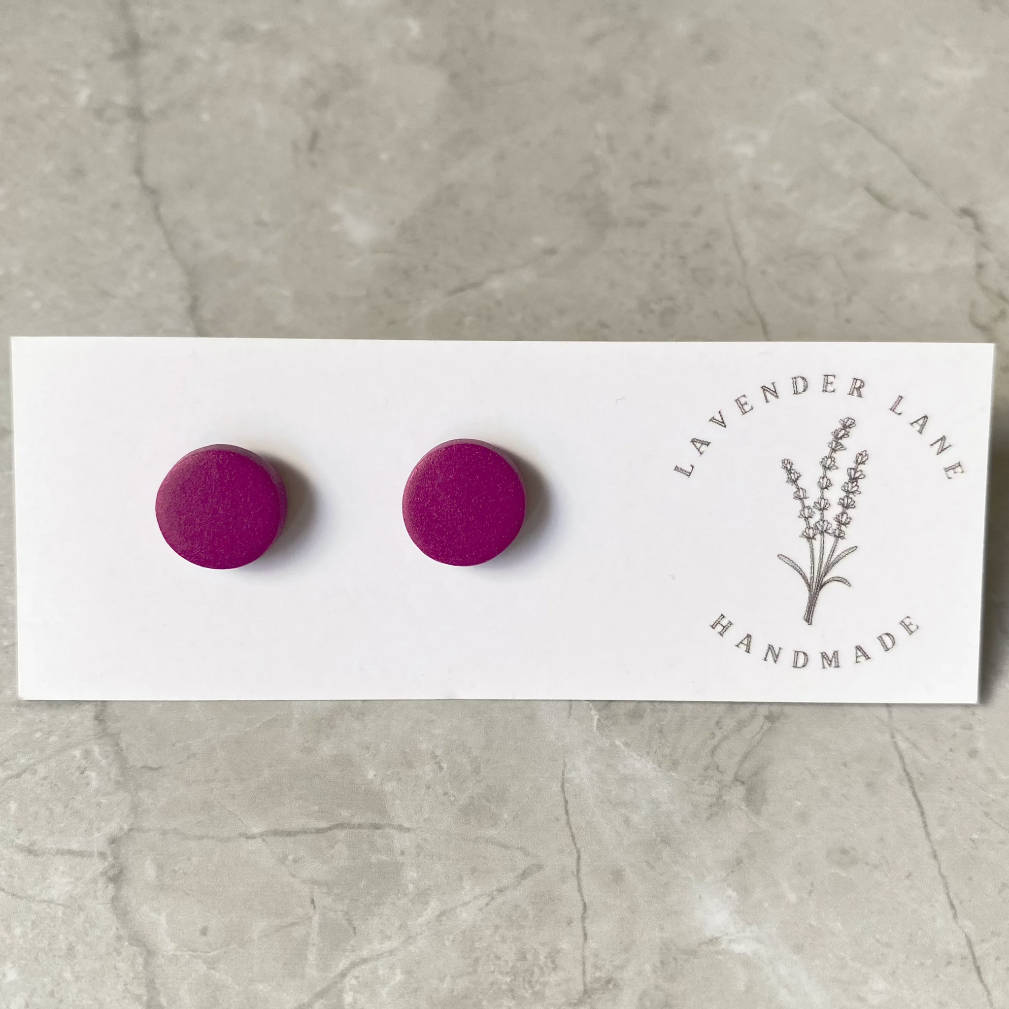 Maggie mini raspberry studs