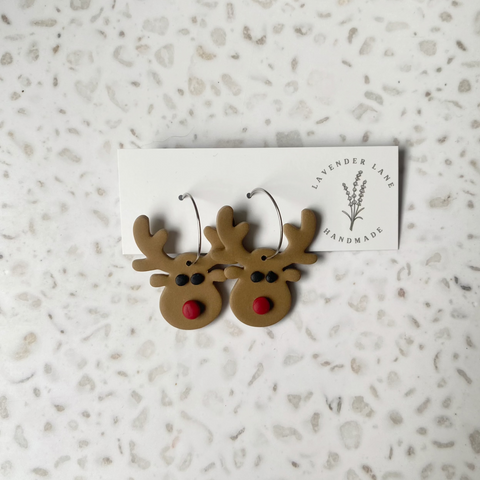 Christmas reindeer hoops