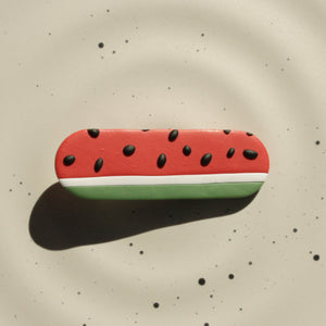 Vanessa watermelon barrette